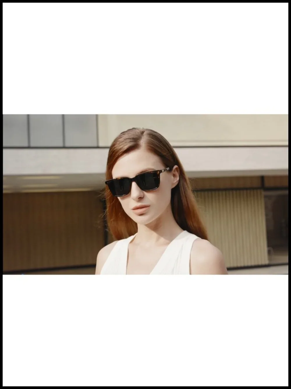 Small Square Acetate Sunglasses UV400 Polarized Anti-Glare for Women